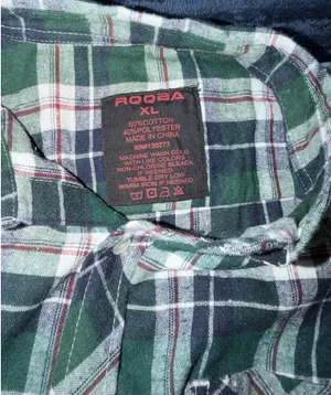 Flannel RQQBA Green Size XL thumbnail 2
