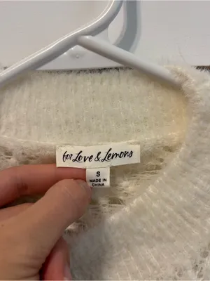 For Love & Lemons Katana Crop Sweater thumbnail 5
