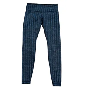 Lululemon‎ Wunder Under Leggings Black/Blue Zig Zag Pattern thumbnail 3