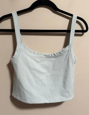 nuuds Crop Active Tank Mint Scoop Neck Lyocell- Size Small thumbnail 1