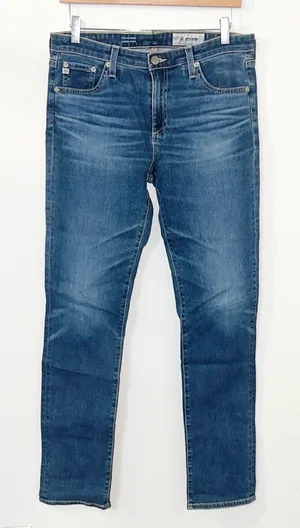 Ag-ed denim Adriano goldschmied the Harper essential straight medium wash jeans thumbnail 1