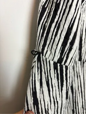 Lane Bryant Black White Textured Knit Sleeveless Fit & Flare Skater Dress thumbnail 6