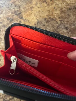 Disney Black Wallet with Red and White Polka Dot Bow Print thumbnail 3