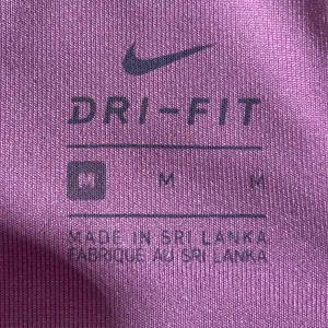 Nike Dri-Fit Size M Pink Swoosh Futura Sports Bra Logo Spellout CN5262-693 thumbnail 3