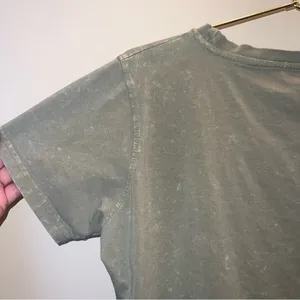 PrettyLittleThing‎ PLT Acid Wash Sage Green Tee Shirt XL thumbnail 3