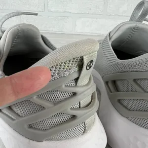 Kizik Athens Sneakers Gray Hands Free Slip On Womens 8 Mens 6.5 Lace Up Comfort thumbnail 5
