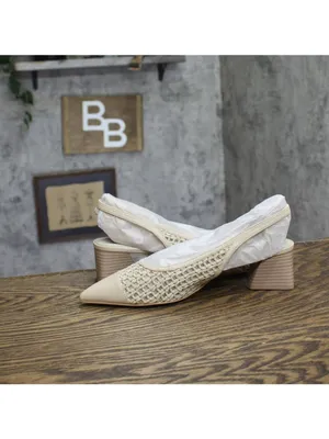 Franco Sarto Pump Faux Leather Woven Alabaster Off White MISMATCH (7.5M/8M) thumbnail 7