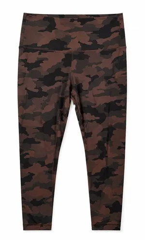 Lululemon Sz 8 Align Crop 23" Heritage 365 Camo Brown Earth Multi Cropped W6BD6S thumbnail 1