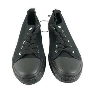 Twisted Womens Low Top Sneakers Canvas Lace Up Black on Black Size 6 thumbnail 2