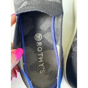 Rothys The Sneaker Grey‎ Camo Slip On Sneakers Womens Size 9 Camouflage Washable thumbnail 5