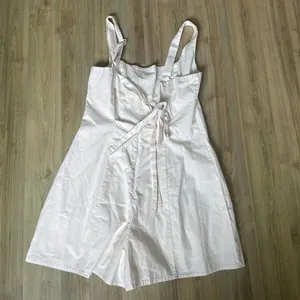 NWT Urban Outfitters Sandy Tie-Back Romper White Size Large 100% Cotton thumbnail 5