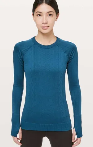Lululemon Rest Less Pullover, Carbon Blue thumbnail 1