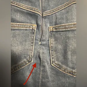 Pilcro Anthropologie‎ $158 The Madi Front Slit Denim Strapless Dress Western Y2K thumbnail 10