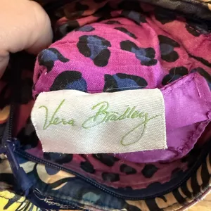 Vera Bradley Triple Zip Crossbody Bag African Violet Design RETIRED thumbnail 7