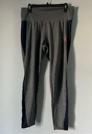 NFL Team Apparel New England Patriots leggings grey with blue side size xl thumbnail 1