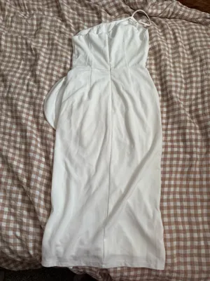 One-Shoulder White Lulus Dress thumbnail 2