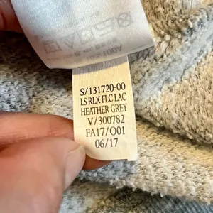 Old Navy Gray Lace Up Sweatshirt Large thumbnail 10