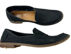 Sperry Black Suede Leather Penny Loafer Flats Womens 10 Classic Comfort Shoes thumbnail 1