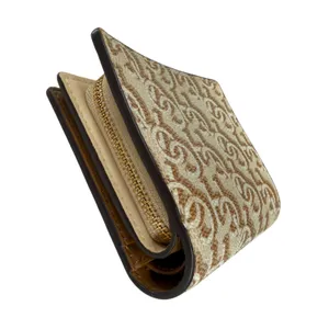 Coach Snap Wallet Signature Bifold Monogram Print‎ Khaki Chalk Neutral Designer thumbnail 9