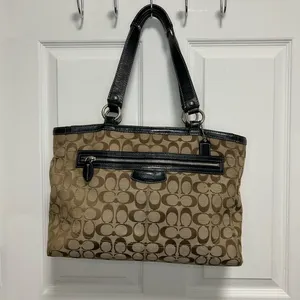 Coach Y2K Brown and Black Signature Tote thumbnail 2