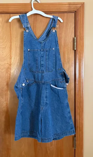 Essentials Style Vintage Overalls Blue Size M thumbnail 1