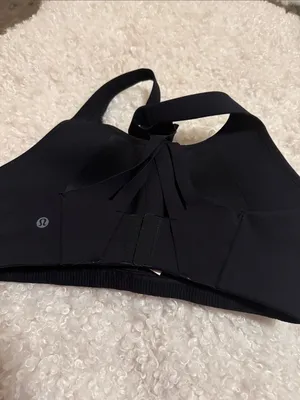 lululemon athletica Black High-Neck Sport Bra with Racerback thumbnail 2