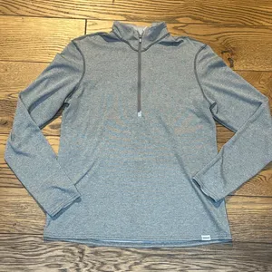 Womens‎ Patagonia Capilene 3 Midweight 1/4 Zip Pullover size Large grey stripe thumbnail 2