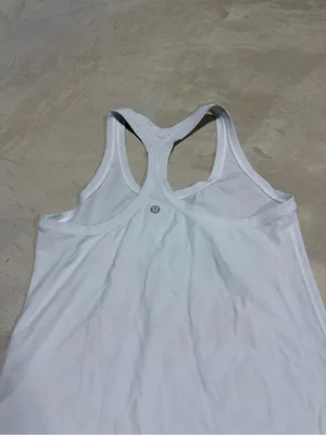 Lululemon White Racerback Tank Top thumbnail 4