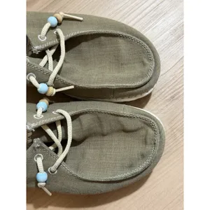 Hey Dude Wendy Natural Rosemary Shoes 6 Womens Canvas Loafers Slip On thumbnail 6
