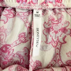 Honeydew Coastal Cozy Pajama Pants Tie Pink Lady Paisley SZ M #2617 thumbnail 10