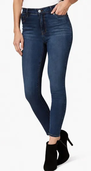 Jessica Simpson "Kiss Me Skinny" Jeans Dark Wash High Rise Denim Size 10/30 thumbnail 1
