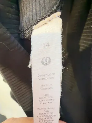 lululemon athletica Align High-Rise Ribbed Pant Leggings 25” - size 14-black thumbnail 9