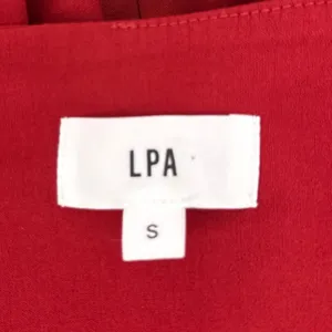 LPA Red Giovanna Mini Dress Square Neck Fit & Flare Revolve Size Small Pockets‎ thumbnail 8
