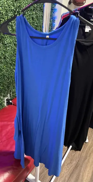 Amazon Royal Blue Women's Sleeveless Tank Dress thumbnail 1