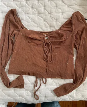 Princess Polly Long Sleeve Top Crop thumbnail 1