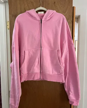 ELWOOD cotton candy pink zip up hoodie thumbnail 1