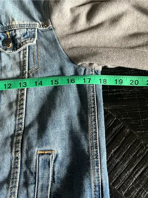 Y2K Abercrombie & Fitch Women's Hooded Jean Trucker Jacket Size S thumbnail 9