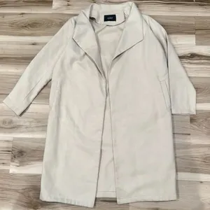 Akira Buttonless Tan Open Front Trench Coat Women’s Medium thumbnail 2