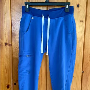 Blue Jogger Pants fig pants size XS Zamora tapered pants nurse scrubs doctor thumbnail 4