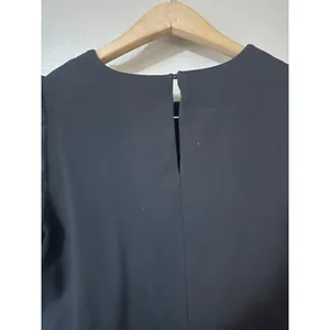 English Factory Black Puff Sleeve High Low Knit Combo Mini Dress Size M thumbnail 9