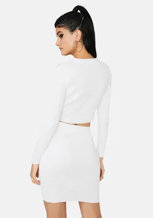 Dolls Kill White Two Piece Set thumbnail 4