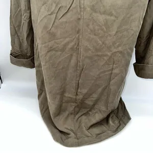 Lovers + Friends Olive Green Double-Breasted Trench Short Coat/Long Jacket-Sz S thumbnail 11