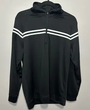 Women's Zyia Active Size Medium Black 1/2‎ Zip Long Sleeve Sweatshirt thumbnail 1