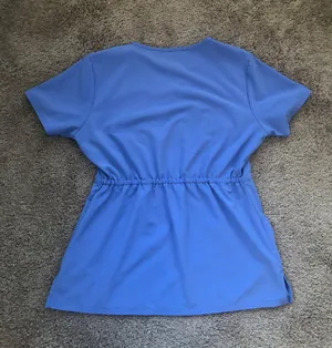 Cherokee Ceil Blue Scrub Top Size S thumbnail 2