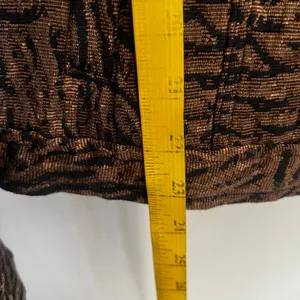 Vintage Brown Tapestry Jacket Animal Print Boho Y2K Retro Indie Sleaze‎ Large thumbnail 4