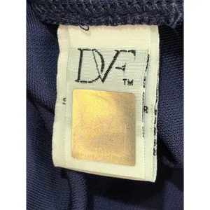 Diane von Furstenberg Navy Julian Wrap Dress 2 Long‎ Sleeve Office Classic DVF thumbnail 8