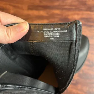 Loft flat ankle Women’s Black vegan leather ankle boots size 11 thumbnail 7