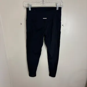 Aerie Chill Play Move High Waisted Mesh Pocket Leggings Black Womens Medium thumbnail 8