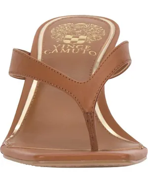 NWT Vince Camuto Cianna Thong Wedge Sandals VC-CIANNA Golden Walnut Brown 7M thumbnail 1