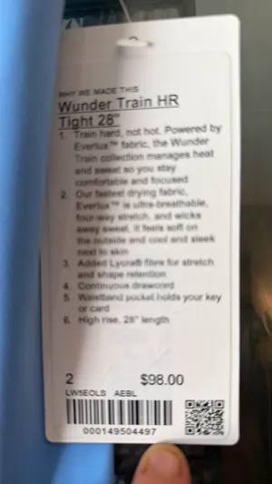 Lululemon Wunder Train Tights 28" thumbnail 2